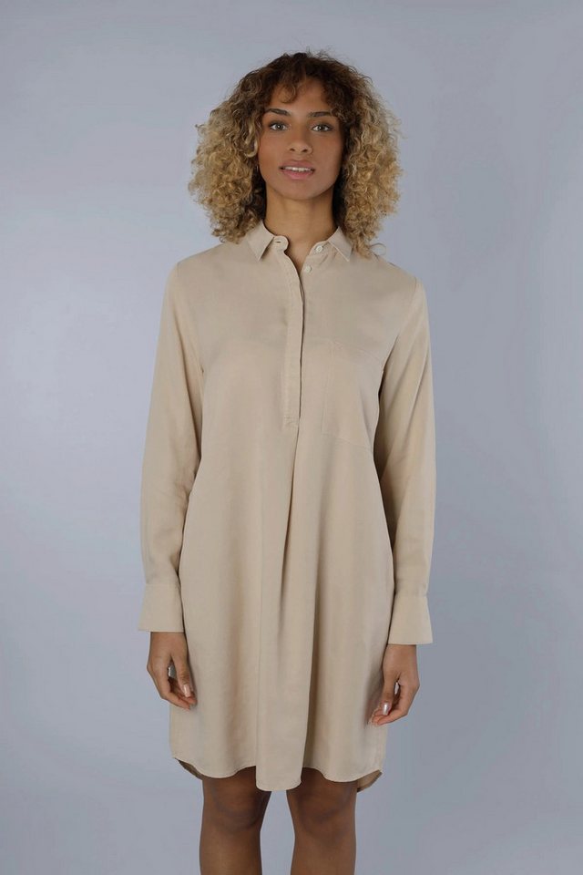 NADINE H Sommerkleid Nadine H leichtes Leinen-Sommerkleid mit Knopfleiste und Kragen in von NADINE H