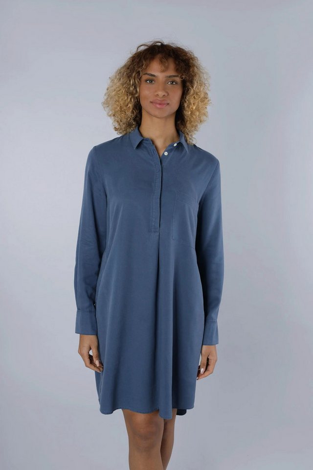 NADINE H Sommerkleid Nadine H leichtes Leinen-Sommerkleid mit Knopfleiste und Kragen in von NADINE H