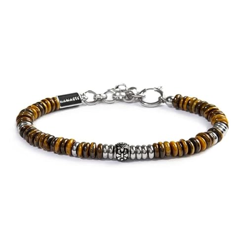 NADIR Marlù13BR134-M Unisex-Armband aus Tigeraugenstein von NADIR