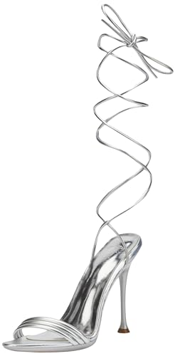 NAEMI Damen 25928783-NA01, Silber, 39 Sandal, EU von NAEMI