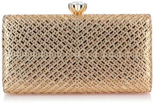 NAEMI Women's Abendtasche Damen Clutch, Gold von NAEMI