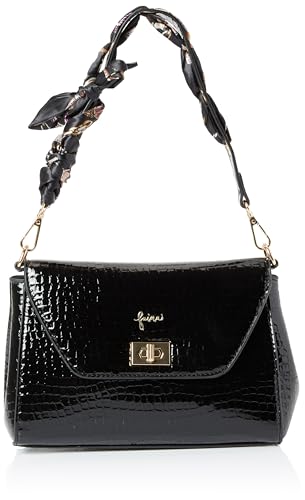 NAEMI Women's Damen Schultertasche, SCHWARZ von NAEMI