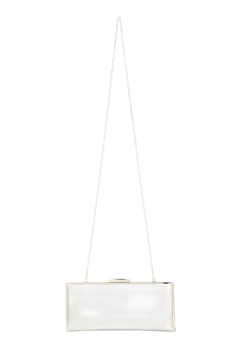 NAEMI Women's Handtasche Bag Clutch, Silber von NAEMI