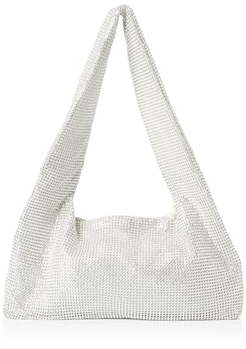 NAEMI Women's Kristallen Damen Schultertasche, Silber von NAEMI