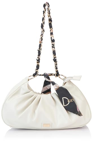 NAEMI Women's Schultertasche, WOLLWEISS von NAEMI