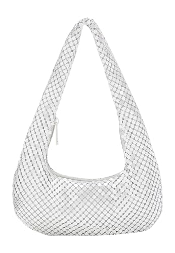 NAEMI Women's Schultertaschen Bag, Silber von NAEMI