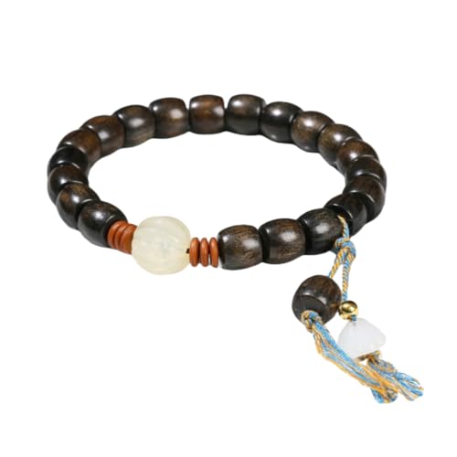 NAFEIMILUN Armschmuck Elastisches Armband Aus Natürlichem Sandelholz Jade Und Bambusperlen Für Männer Und Frauen Einzelschlaufe Adlerholz Gerade Geschnitten Weißer Jadelotus NAFEIMILUN Armschmuck Elastisches Armband Aus Natürlichem Sandelholz Jade Und Bambusperlen Für Männer Und Frauen Einzelschlaufe Adlerholz Gerade Geschnitten Weißer Jadelotus von NAFEIMILUN