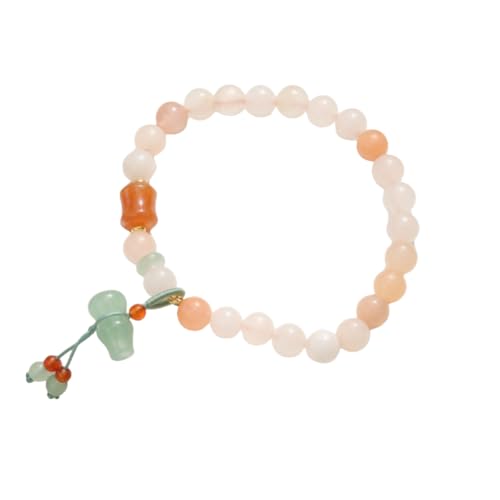 NAFEIMILUN Damen Jade Armband Chalcedon Anhänger Peridot Golddraht Jade Schmuck Kürbis von NAFEIMILUN