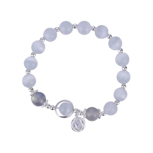 NAFEIMILUN Elastisches Armband 2 Stück Armband Mit Grauem Mondlicht Katzenaugenstein Einzelne Schlaufe Perlenschmuck Für Freundin Und Mutter 8mm NAFEIMILUN Elastisches Armband 2 Stück Armband Mit Grauem Mondlicht Katzenaugenstein Einzelne Schlaufe Perlenschmuck Für Freundin Und Mutter 8mm von NAFEIMILUN