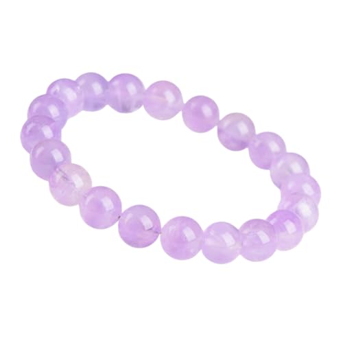 NAFEIMILUN Elastisches Armband Armband Aus Natürlichen Runden Lavendelperlen Und Eistransparentem Violettem Kristall Damenarmband Schmuck Cremefarbener Körper 13-14mm Etwa 15 Stück NAFEIMILUN Elastisches Armband Armband Aus Natürlichen Runden Lavendelperlen Und Eistransparentem Violettem Kristall Damenarmband Schmuck Cremefarbener Körper 13-14mm Etwa 15 Stück von NAFEIMILUN