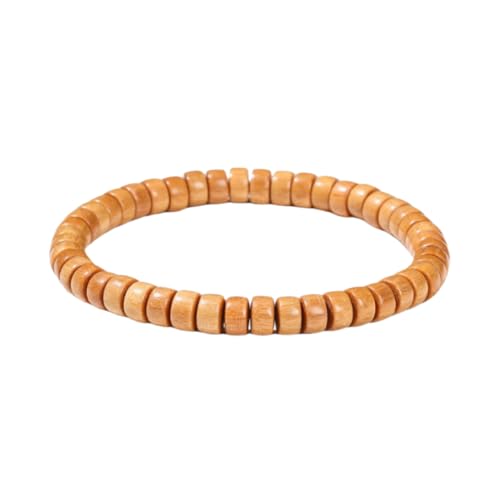 NAFEIMILUN Kristall Armband Damen Elastisches Armband Aus Natürlichem Sandelholz Jade Und Bambusperlen Für Männer Und Frauen Einzelschlaufe Sandelholz Gerader Schnitt NAFEIMILUN Kristall Armband Damen Elastisches Armband Aus Natürlichem Sandelholz Jade Und Bambusperlen Für Männer Und Frauen Einzelschlaufe Sandelholz Gerader Schnitt von NAFEIMILUN