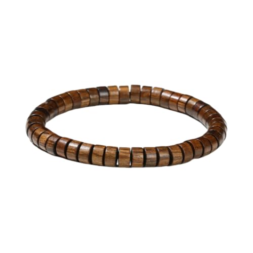 NAFEIMILUN Stretcharmband Elastisches Armband Aus Natürlichem Sandelholz Jade Und Bambusperlen Für Männer Und Frauen Einzelschlaufe Gerader Schnitt Aus Schwarzem Rosenholz NAFEIMILUN Stretcharmband Elastisches Armband Aus Natürlichem Sandelholz Jade Und Bambusperlen Für Männer Und Frauen Einzelschlaufe Gerader Schnitt Aus Schwarzem Rosenholz von NAFEIMILUN