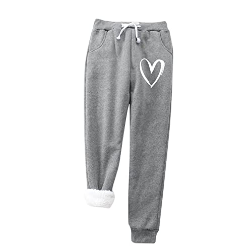 Freizeithose Damen Lang Baumwolle Sweat Pants Slim Fit Stoffhose Fitnesshose High Waist Modern Elastischer Bund Pumphose Trainingshose Fitnes Jogger Wanderhose Sweatpants Loungewear für Outdoor-Sport von NAFING