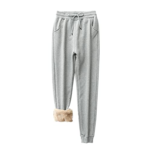 Freizeithose Damen Lang Dünn Yogahose Sweatpants Regular Fit Freizeithosen Stoffhose GroßE GrößEn Relaxhose Elastischer Bund Pumphose Frauen Elegant Hohe Taille Sweathose Outdoorhose Streetwear von NAFING