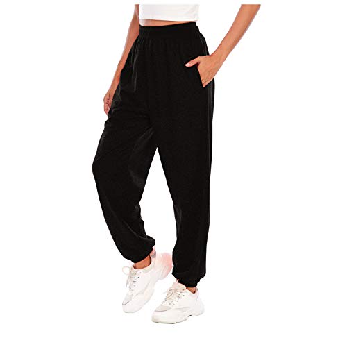 Freizeithosen Women Sweatpants Stoffhosen Slim Fit Yogahosen Freizeithosen GroßE GrößEn Atmungsaktiv Damenhose Relaxhose Pumphose Festliche Hosen mit Taschen Elegant Langehose für Gym Jogger Yoga von NAFING