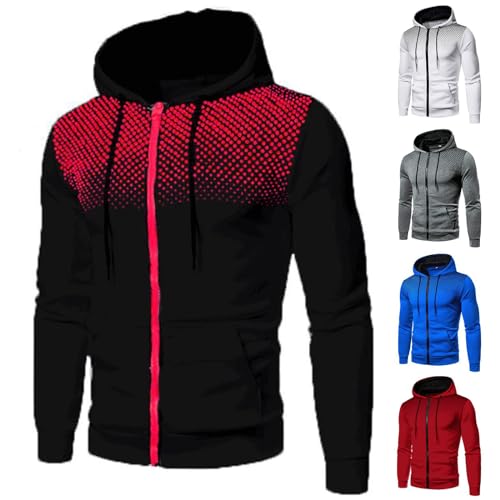 NAFING Herbstjacke Herren, Sweatjacke Herren mit Kapuze Zip Hoodie Jacke Farbblock Kapuzenjacke mit Reißverschluss Winterpullover Sportlich Kapuzenpulli Slim Fit Langarm Sweatshirt Cardigan NAFING Herbstjacke Herren, Sweatjacke Herren mit Kapuze Zip Hoodie Jacke Farbblock Kapuzenjacke mit Reißverschluss Winterpullover Sportlich Kapuzenpulli Slim Fit Langarm Sweatshirt Cardigan von NAFING
