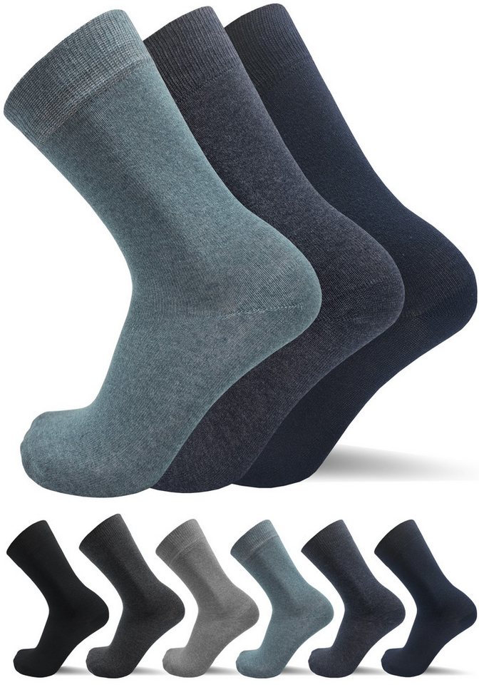 NAFT Businesssocken 6-24 Paar Herrensocken 80% Baumwolle Business Freizeit Herren Socken (Modell: NAFT Red Label Business 80, 12-Paar) von NAFT