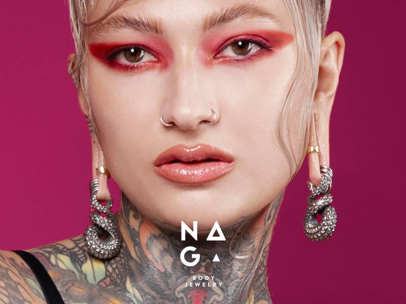 1 Paar Infinity Ohrgewichte Mit Mattiertem Silber - Passt Für Alle Größen Ab 6 Mm 2G von NAGABodyJewelry