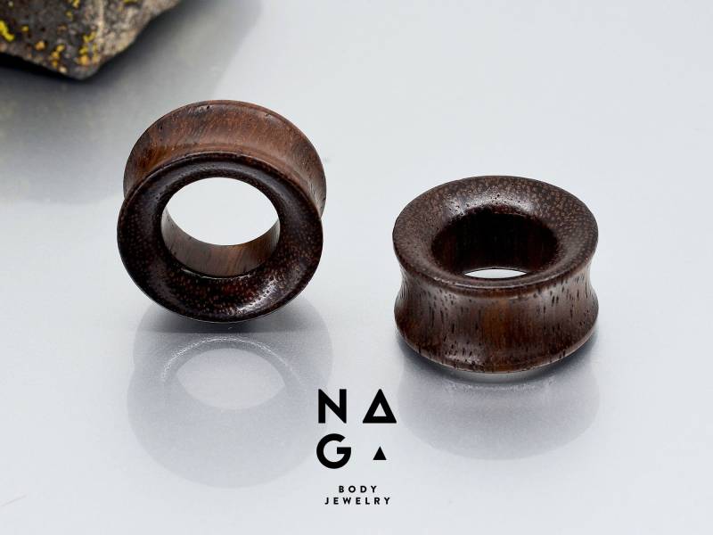 1 Paar Saj Holz Ohrtunnel Ösen Messrahmen Dehnsichel - Größen Von 6 Mm | 2G Bis 70 | 2 3/4 "' Handgemacht Grosshandel Verfügbar von NAGABodyJewelry