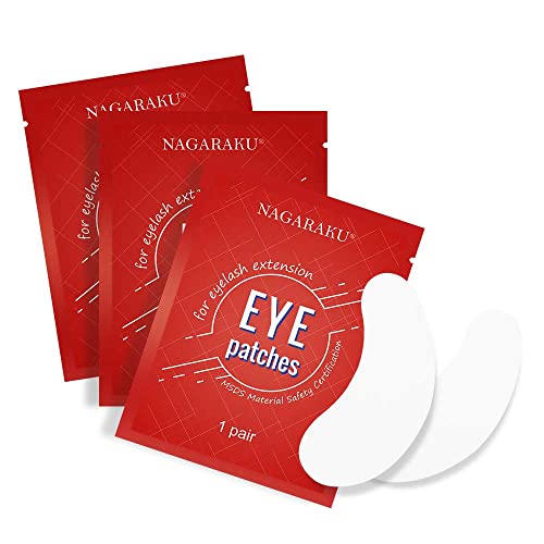 NAGARAKU 60 Paar Wimpernverlängerung Eye Pads Unter Augenpads Gel Augenpads Hydrogel Augenpads Einzelne Wimpern Pads Färben Wimpernlifting Eye Gel Patch Fusselfrei für Augengelpads Ohne Gel von NAGARAKU