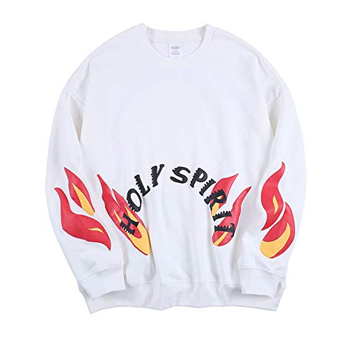 NAGRI Herren Holy Spirit Sweatshirt Weiß,XL von NAGRI