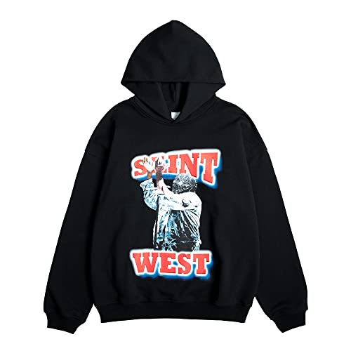 NAGRI Herren Sweatshirts mit Trendiger Hoodie Grafik aus Baumwolle Schwarz,L von NAGRI