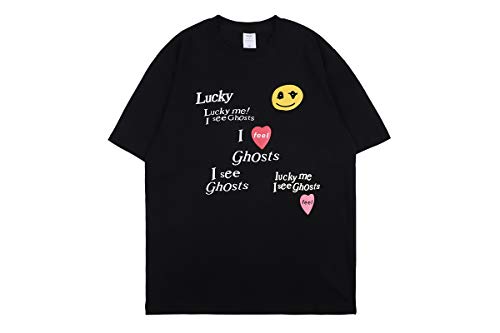 NAGRI Lucky me I See Ghosts T-Shirt Schwarz,XL von Travis Scott