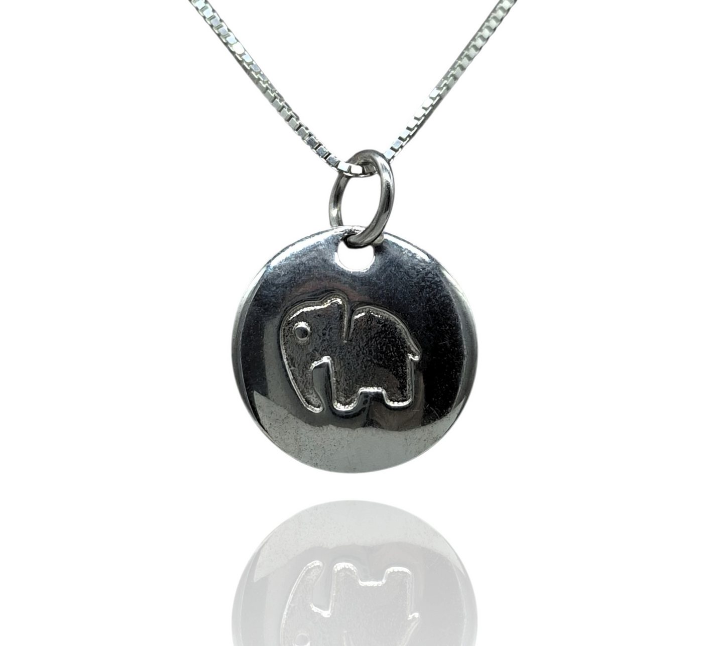 NAHLE Kette mit Anhänger Silber Elefanten Kette Talisman Kinder Kette Damen Schmuck (2-tlg., inkl. Schmuckbox), schöner Talisman aus 925 Silber von NAHLE