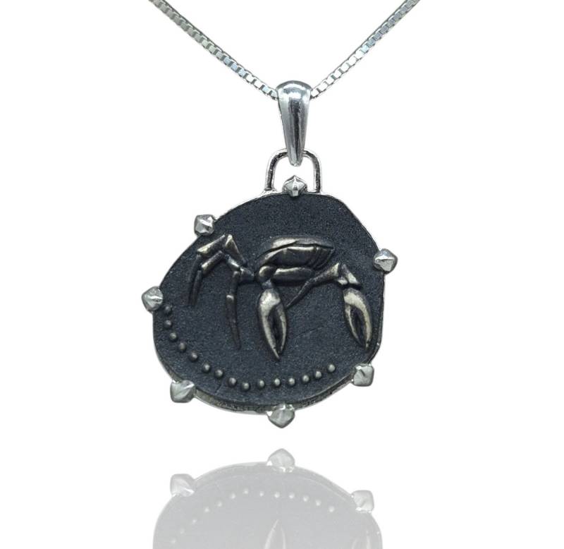 NAHLE Kette mit Anhänger Silber Krebs mit Silberkette Sternzeichen (2-tlg., inkl. Schmuckbox) von NAHLE