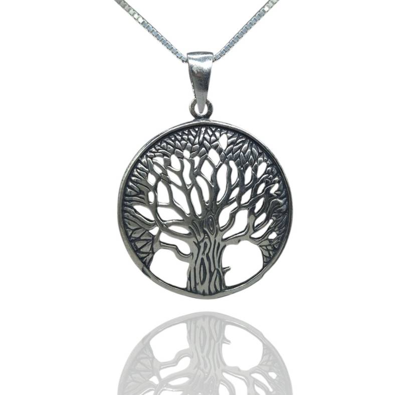 NAHLE Kette mit Anhänger Silber Lebensbaum Kette Baum des Lebens Schmuck Geschenk (2-tlg., inkl. Schmuckbox) von NAHLE