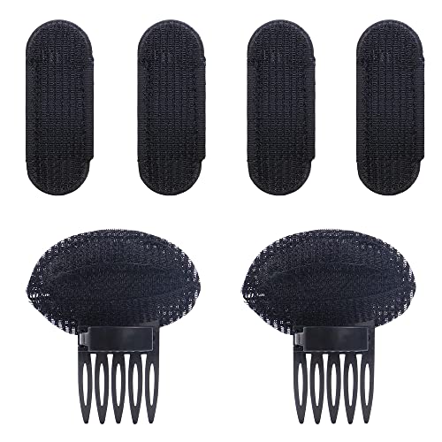 NAIHOD 6 Pcs Volume Hair Base Set Puff Hair Head Cushion Styling Insert Braid Tool Invisible Fluffy Hair Pad Bump up Comb Clip Sponge Bun Hair Pad Fluffy Hairstyle Tools Accessories for Women Girl von NAIHOD