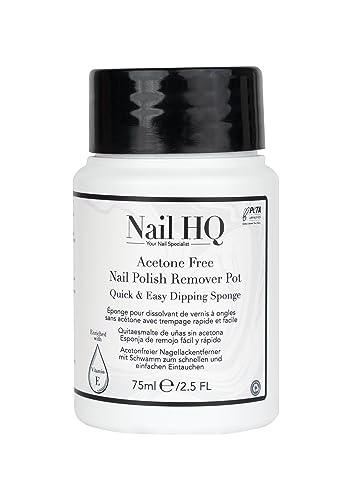 Nail HQ Acetone Free Nail Polish Remover Sponge - 75ml von NAIL HQ