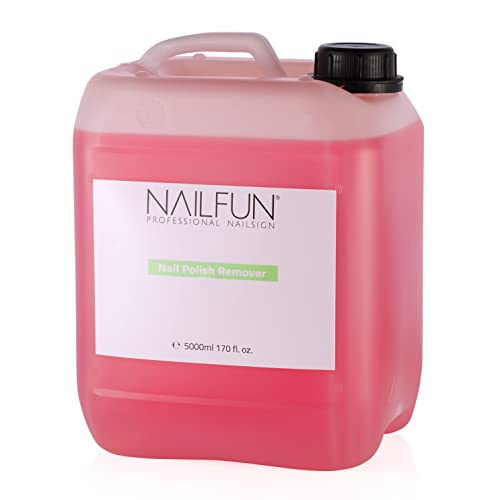 NAILFUN 5 Liter Nail Polish Remover (Nagellackentferner) ACETONFREI mit Duft im Kanister von NAILFUN