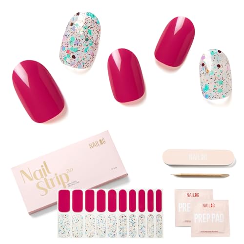 NAILOG Nagelfolie - Nagelfolie uv Härtend - Nagelfolie Selbstklebend - UV Nagelfolien -20 Stück Nagelsticker,Nails Starter Set,Gel Finish,14 Tage Langlebige,Geschenk für Frauen NAILOG Nagelfolie - Nagelfolie uv Härtend - Nagelfolie Selbstklebend - UV Nagelfolien -20 Stück Nagelsticker,Nails Starter Set,Gel Finish,14 Tage Langlebige,Geschenk für Frauen von NAILOG