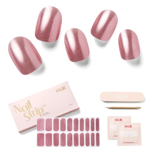 NAILOG Nagelfolie Selbstklebend.20Pcs Nagelfolien UV Härtend.Langlebige Nagelsticker für Fingernägel.Gel Nagelstreifen Starterset.Geschenk für Frau. Freundin. Muttertagsgeschenk. Cover Girl von NAILOG