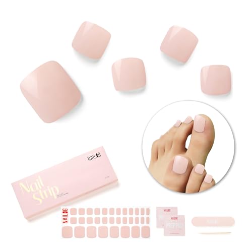 NAILOG Nagelfolie UV Härtend, 32 Stück UV Nagelfolie für fußnägel,Gel-Nagelstreifen für Füße Gel Finish für Sommer, Geschenke für Frauen Mädchen, Dusty Rose NAILOG Nagelfolie UV Härtend, 32 Stück UV Nagelfolie für fußnägel,Gel-Nagelstreifen für Füße Gel Finish für Sommer, Geschenke für Frauen Mädchen, Dusty Rose von NAILOG