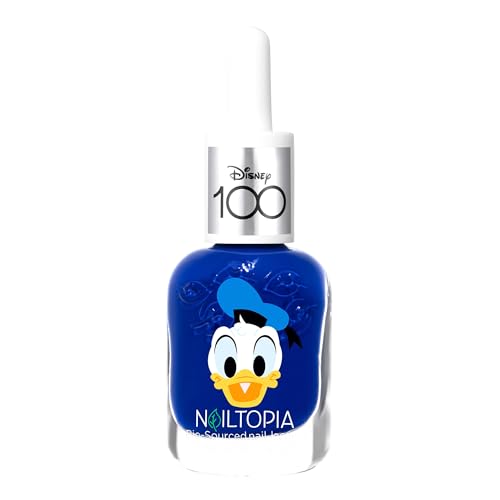 Nailtopia Bio-Sourced Chip Free Nail Lacquer Disney Collection Donald Duck - Superfood-Infused Polish - Chip Resistant Formula - Quick-Dry, Long Lasting Wear - Royal Blue Creme, 5 ml von NAILTOPIA