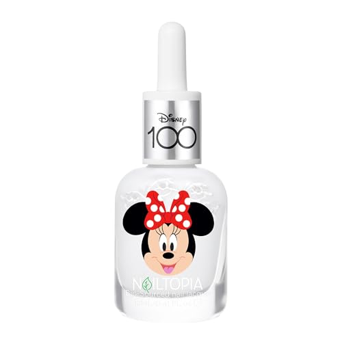Nailtopia Bio-Sourced Chip Free Nail Lacquer Disney Collection Minnie Mouse - Superfood-Infused Polish - Chip Resistant Formula - Quick-Dry, Long Lasting Wear - Milky White Creme - 5 ml von NAILTOPIA