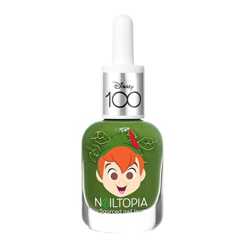 Nailtopia Bio-Sourced Chip Free Nail Lacquer Disney Collection Peter Pan - Superfood-Infused Polish - Chip Resistant Formula - Quick-Dry Long Lasting Wear - Army Green Creme - 5 ml von NAILTOPIA