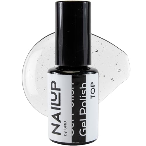 NAILUP by SNB Top-Gel-Lack mit klebriger Schicht 6ml | Gel Nagellack für Maniküre & Pediküre | SNB Professional UV Nägel Nageldesign | Gelnägel | Gel Nail Polish | Nail Top Coat Überlacke Gellack von NAILUP by SNB