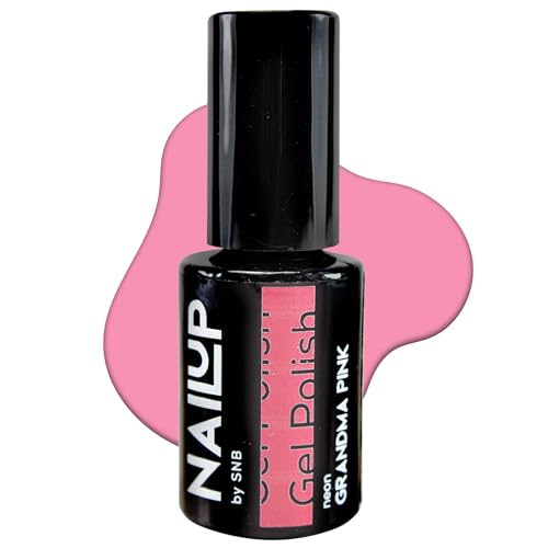 NAILUP by SNB UV/LED Gel Nagellack für Maniküre & Pediküre 6ml - Neon | Gel Polish | SNB Professional Farben UV Lack Gel Nägel Nageldesign | Gelnägel | Gel Nail Polish (Grandma Pink, 6ml) von NAILUP by SNB