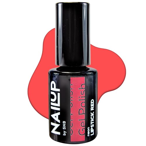 NAILUP by SNB UV/LED Gel Nagellack für Maniküre & Pediküre 6ml - Neon | Gel Polish | SNB Professional Farben UV Lack Gel Nägel Nageldesign | Gelnägel | Gel Nail Polish (Lipstick Red, 6ml) von NAILUP by SNB