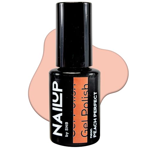 NAILUP by SNB UV/LED Gel Nagellack für Maniküre & Pediküre 6ml - Neon | Gel Polish | SNB Professional Farben UV Lack Gel Nägel Nageldesign | Gelnägel | Gel Nail Polish (Peach Perfect, 6ml) von NAILUP by SNB