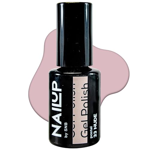 NAILUP by SNB UV/LED Gel Nagellack für Maniküre & Pediküre 6ml - Pastel | Gel Polish | SNB Professional Farben UV Lack Gel Nägel Nageldesign | Gelnägel | Gel Nail Polish (33 Nude, 6ml) von NAILUP by SNB