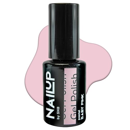 NAILUP by SNB UV/LED Gel Nagellack für Maniküre & Pediküre 6ml - Pastel | Gel Polish | SNB Professional Farben UV Lack Gel Nägel Nageldesign | Gelnägel | Gel Nail Polish (Baby Pink, 6ml) von NAILUP by SNB