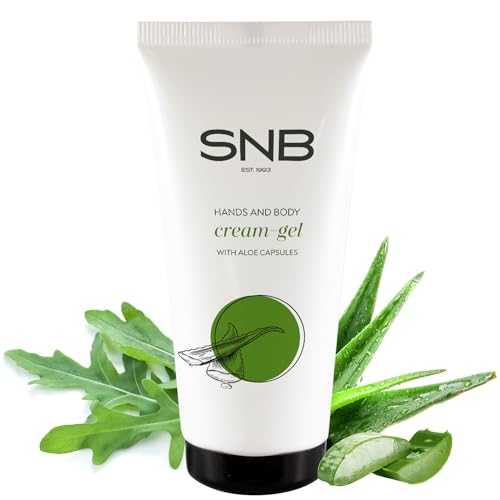 SNB Professional Hände und Körper Creme - Gel 50ml mit mit Aloe-Kapseln und Rucola-Extrakt | Handpflege & Körperpflege | Für sehr trockene und rissige Haut | Mit 94% natürlichen Inhaltsstoffen von NAILUP by SNB