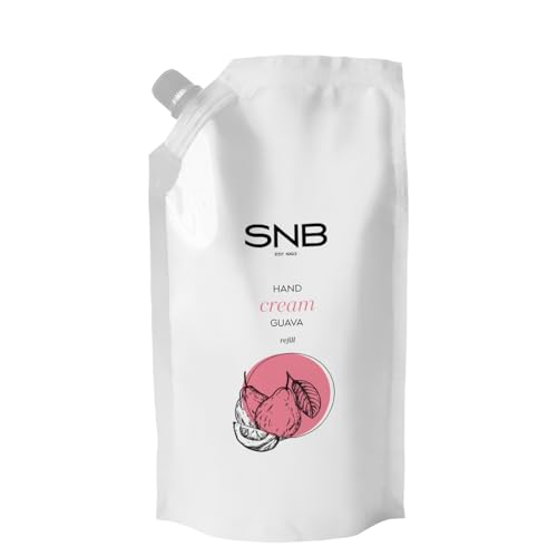 SNB Professional Handcreme mit Guave 500ml Spendet Feuchtigkeit und macht die Haut weich | Handpflege & Körperpflege | Für sehr trockene und rissige Haut | Mit 91% natürlichen Inhaltsstoffen von NAILUP by SNB