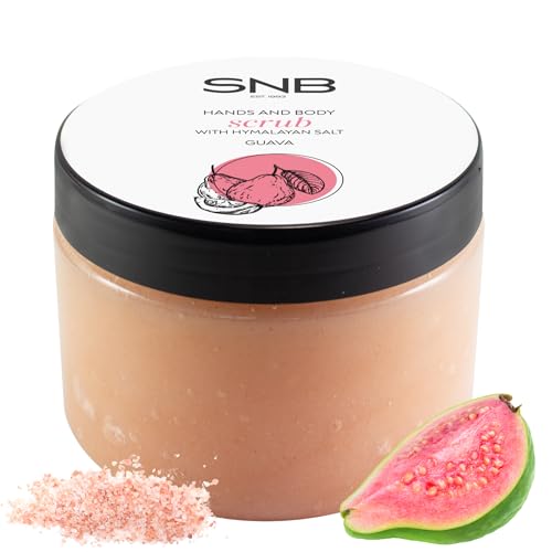 SNB Professional Körperpeeling mit Himalayasalz & Guave – 300 ml – Natürliche Peeling-Pflege für glatte Haut – Mit Sheabutter – Feuchtigkeitsspendendes Salzpeeling für Damen & Herren von NAILUP by SNB