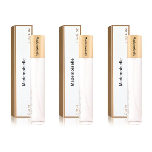NAINA Damenparfüm Set Mademoiselle 3x 33ml – Inspirierte Parfüm Damen – Parfümfläschchen Spray, Flakon Eau de Parfum – Einzigartiger Duft und Dufterlebnisse - Damendüfte Satz mit drei 33ml von NAINA