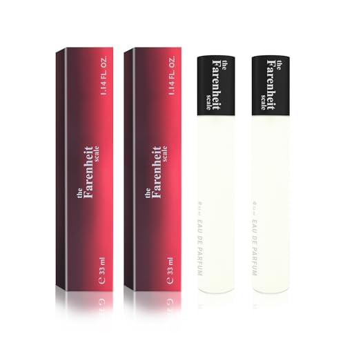NAINA Herrenparfums Set The Farenheit Scale 2x 33ml – Parfums für Männer – Parfümfläschchen Spray, Eau de Parfum – Inspiriertes Herren Parfüm - Einzigartige Düfte - Herrendüfte Satz mit zwei 33ml von NAINA